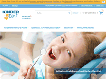 Tablet Screenshot of kinderdent.com